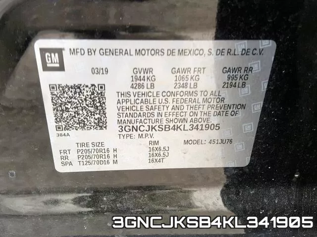 3GNCJKSB4KL341905 фото 2