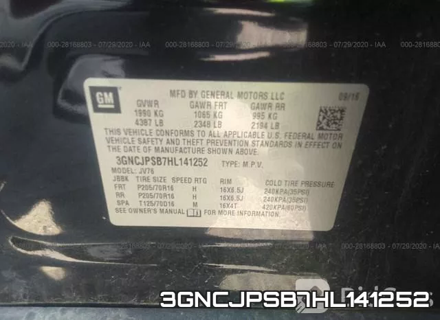 3GNCJPSB7HL141252 фото 9