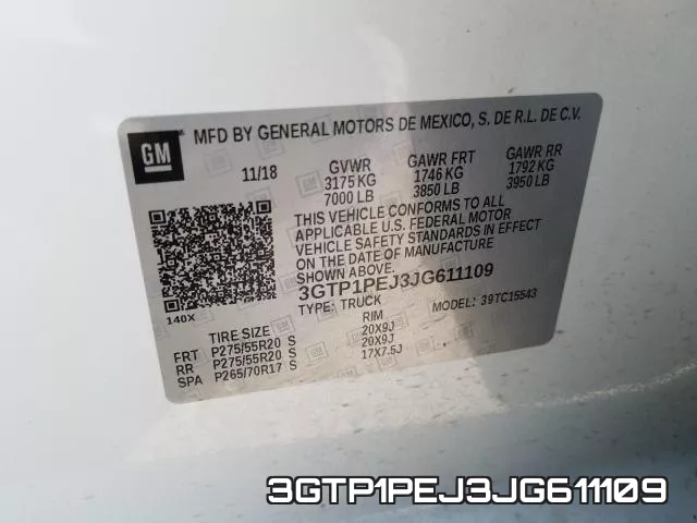 3GTP1PEJ3JG611109 фото 2