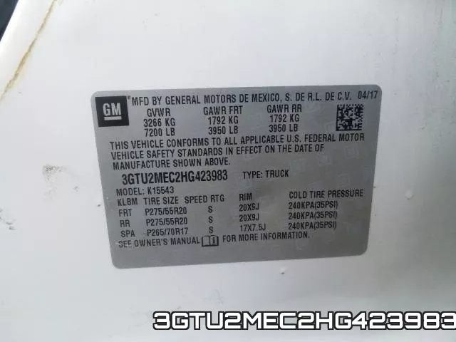 3GTU2MEC2HG423983 фото 2