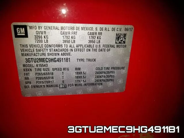 3GTU2MEC9HG491181 фото 2