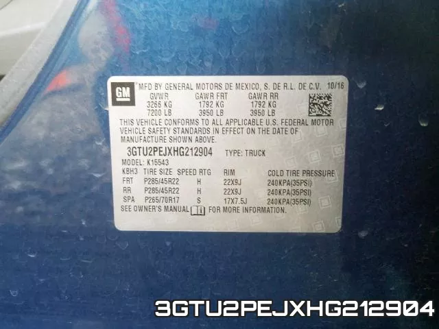 3GTU2PEJXHG212904 фото 2