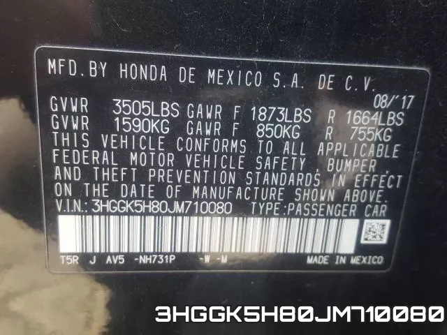 3HGGK5H80JM710080 фото 2