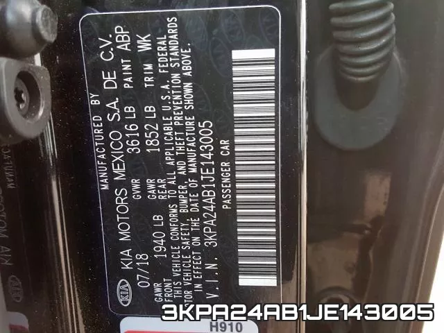 3KPA24AB1JE143005 фото 2
