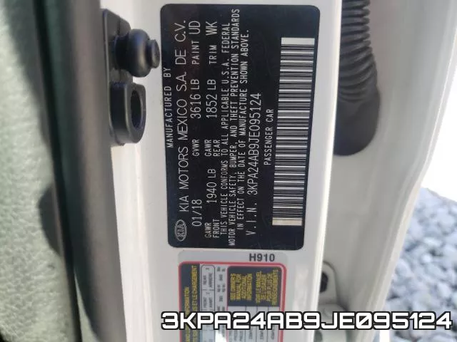 3KPA24AB9JE095124 фото 2