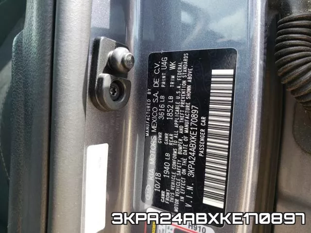 3KPA24ABXKE170897 фото 2
