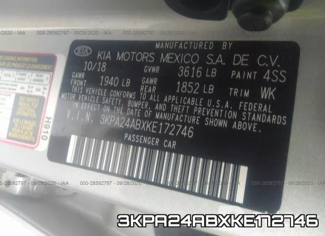 3KPA24ABXKE172746 фото 9