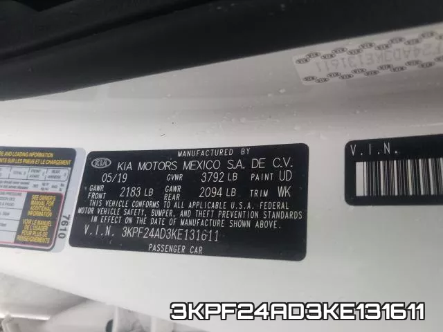 3KPF24AD3KE131611 фото 2