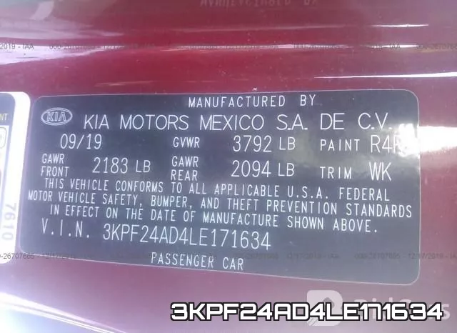 3KPF24AD4LE171634 фото 10