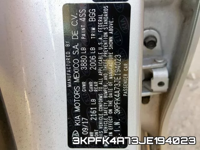 3KPFK4A73JE194023 фото 2
