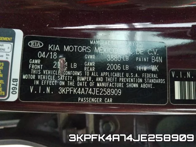 3KPFK4A74JE258909 фото 2