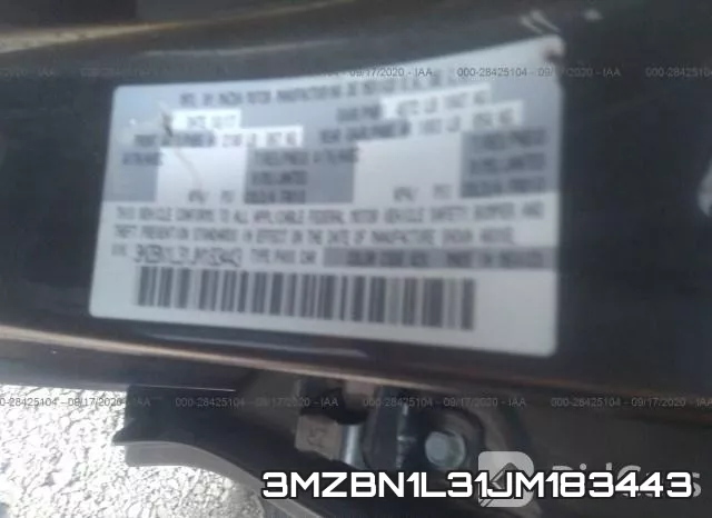 3MZBN1L31JM183443 фото 10