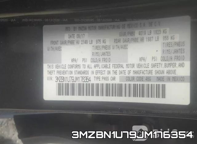 3MZBN1U79JM176354 фото 10