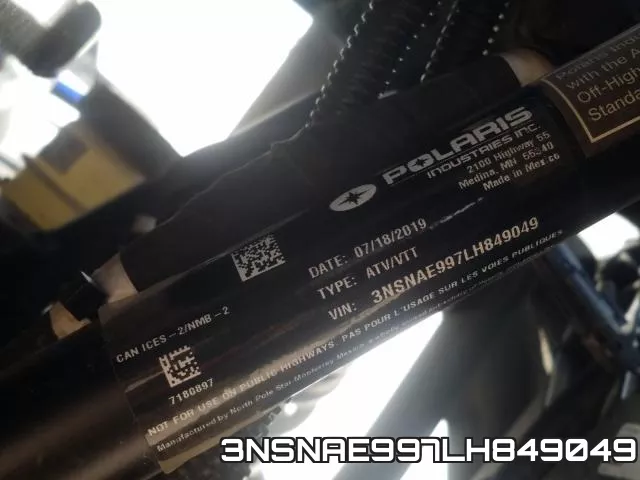 3NSNAE997LH849049 фото 2