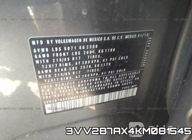 3VV2B7AX4KM081545 фото 10