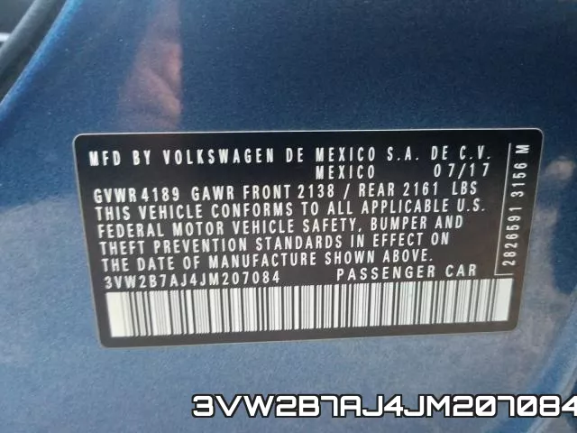 3VW2B7AJ4JM207084 фото 2
