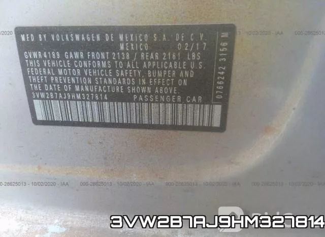 3VW2B7AJ9HM327814 фото 10