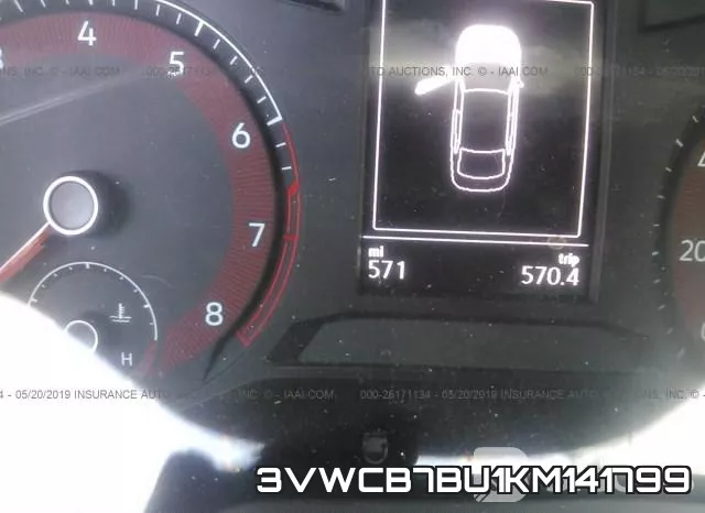 3VWCB7BU1KM141799 фото 8