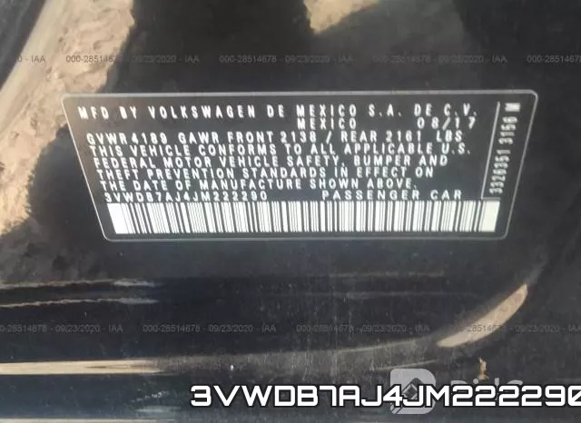 3VWDB7AJ4JM222290 фото 10