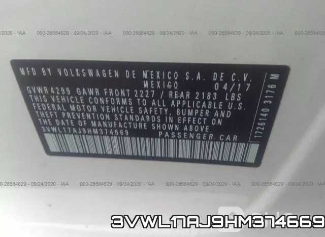 3VWL17AJ9HM374669 фото 10