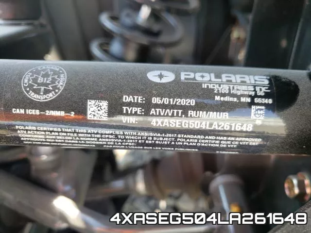 4XASEG504LA261648 фото 2