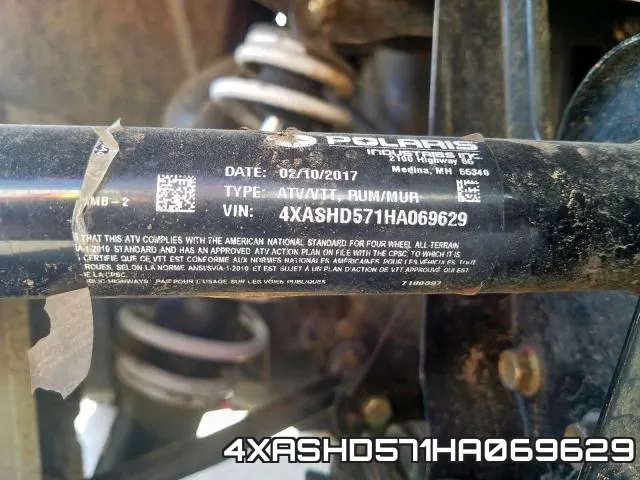 4XASHD571HA069629 фото 2