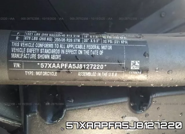 57XAAPFA5J8127220 фото 2