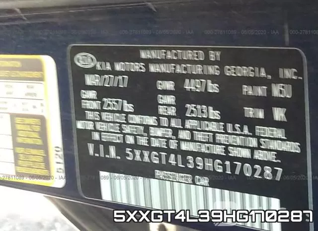 5XXGT4L39HG170287 фото 10