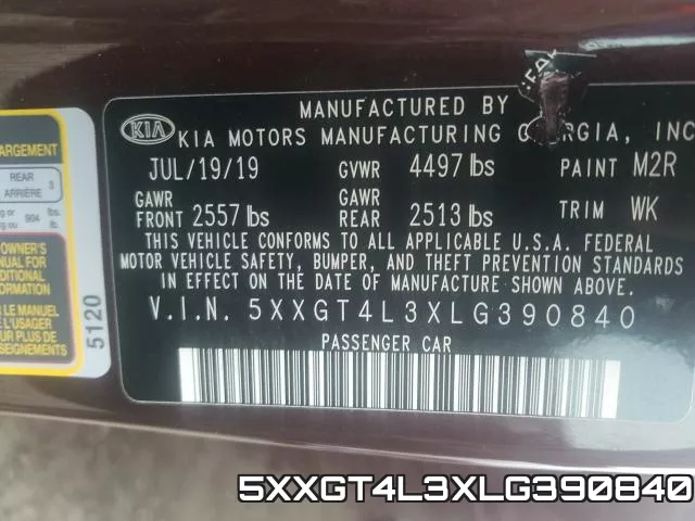 5XXGT4L3XLG390840 фото 2