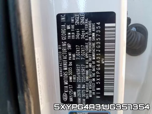 5XYPG4A31JG357354 фото 2