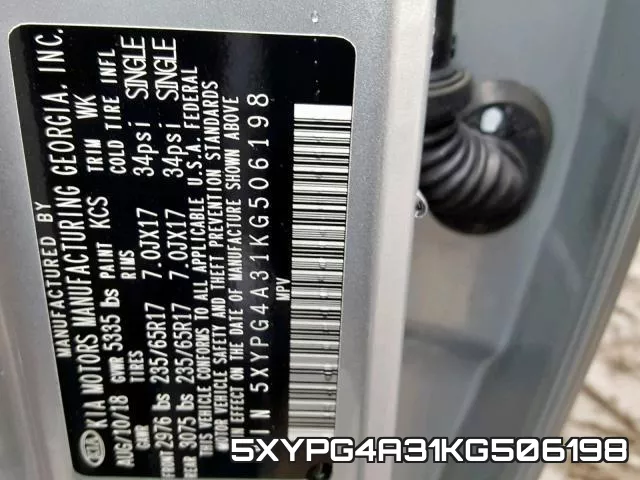 5XYPG4A31KG506198 фото 2