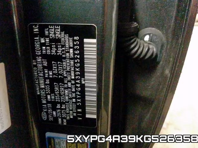 5XYPG4A39KG526358 фото 2