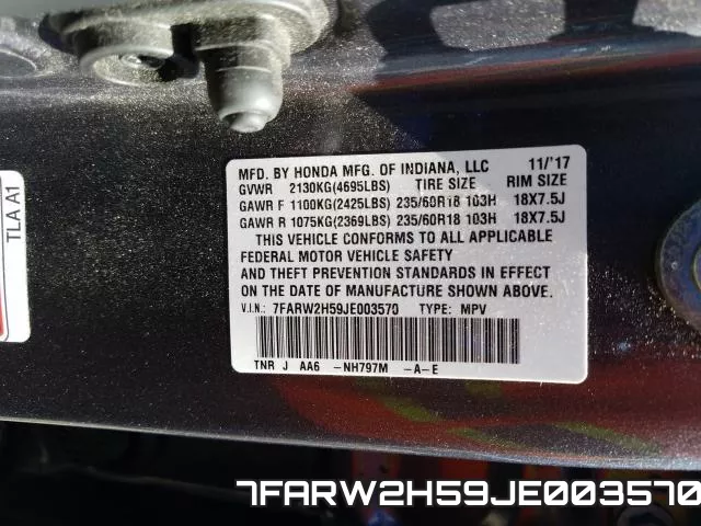 7FARW2H59JE003570 фото 2