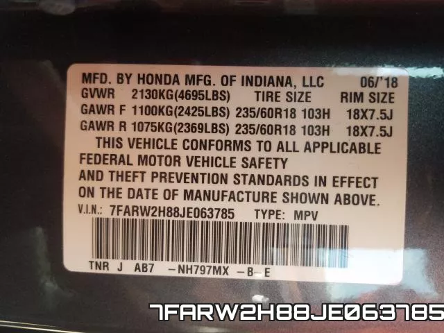 7FARW2H88JE063785 фото 2