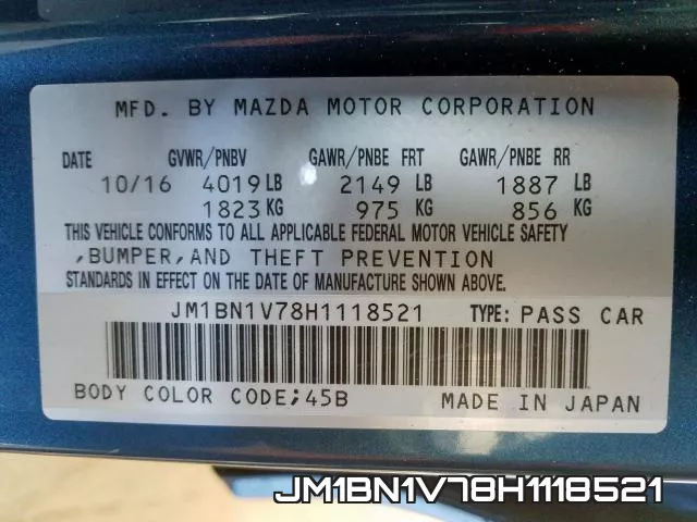 JM1BN1V78H1118521 фото 2