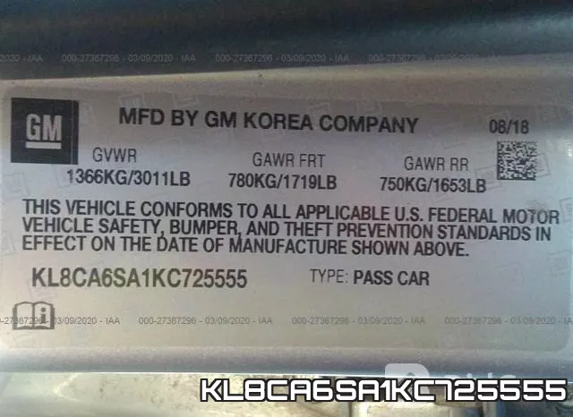 KL8CA6SA1KC725555 фото 10