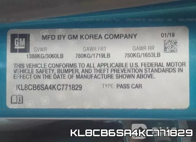 KL8CB6SA4KC771829 фото 10