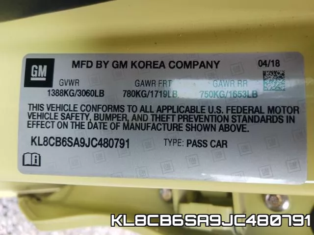 KL8CB6SA9JC480791 фото 2