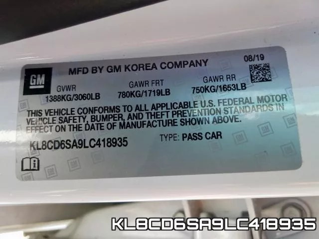 KL8CD6SA9LC418935 фото 2