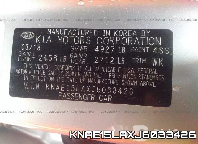KNAE15LAXJ6033426 фото 10