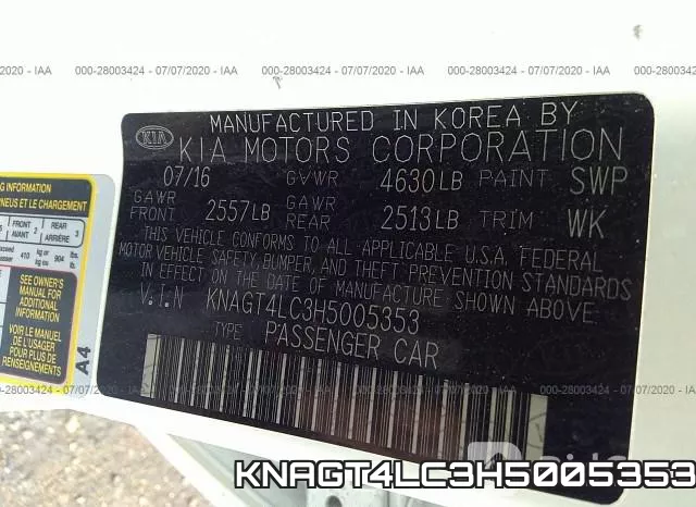 KNAGT4LC3H5005353 фото 10
