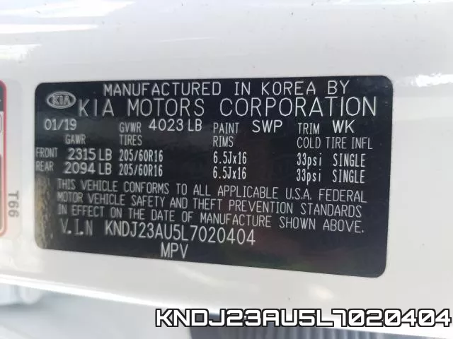 KNDJ23AU5L7020404 фото 2