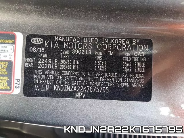 KNDJN2A22K7675795 фото 2
