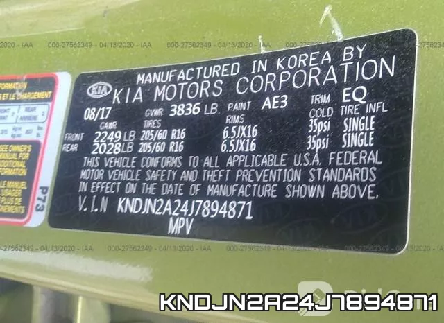 KNDJN2A24J7894871 фото 10