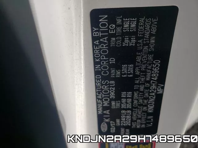 KNDJN2A29H7489650 фото 2