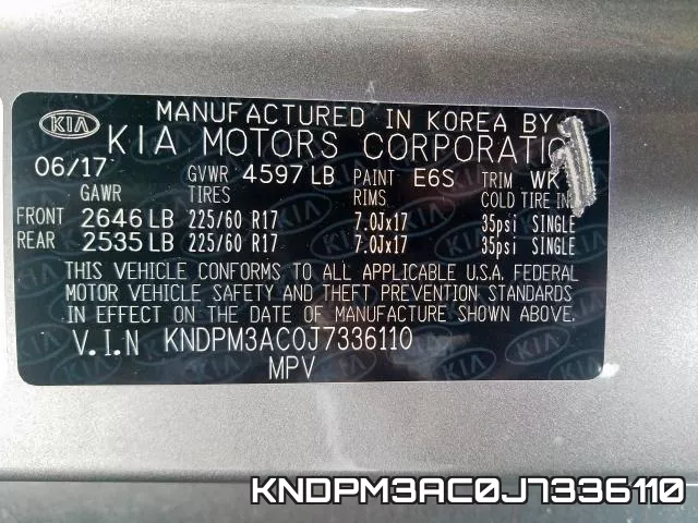KNDPM3AC0J7336110 фото 2