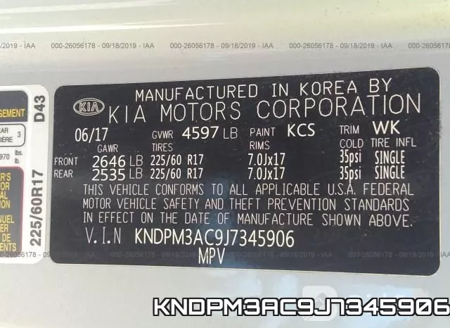 KNDPM3AC9J7345906 фото 10