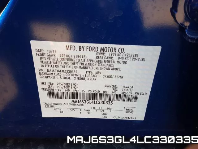 MAJ6S3GL4LC330335 фото 2