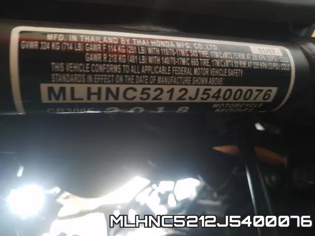 MLHNC5212J5400076 фото 2