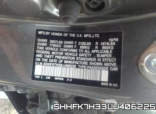 SHHFK7H33LU406225 фото 10